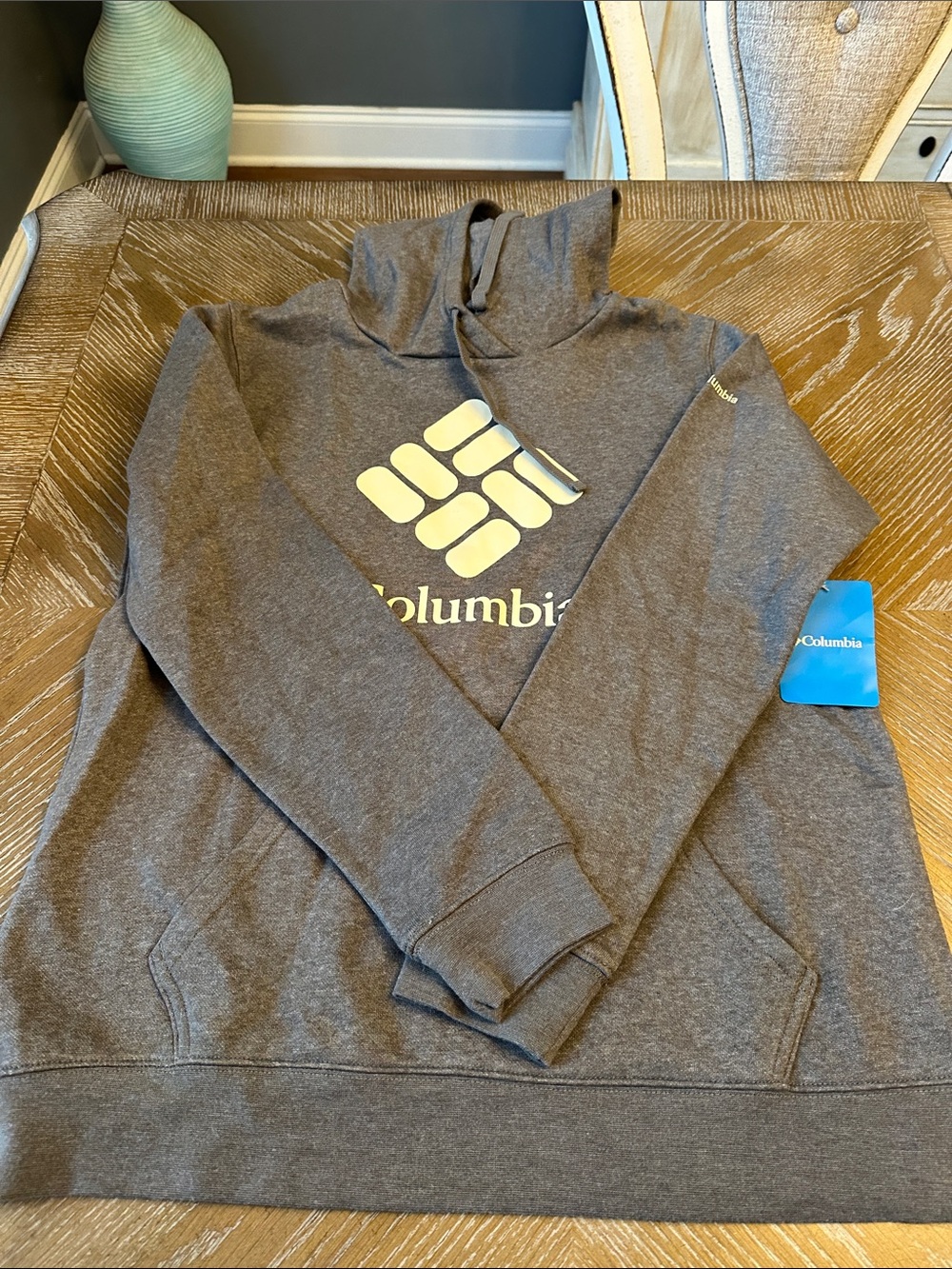 Columbia Women’s Gray Pullover Hoodie with Cream Logo